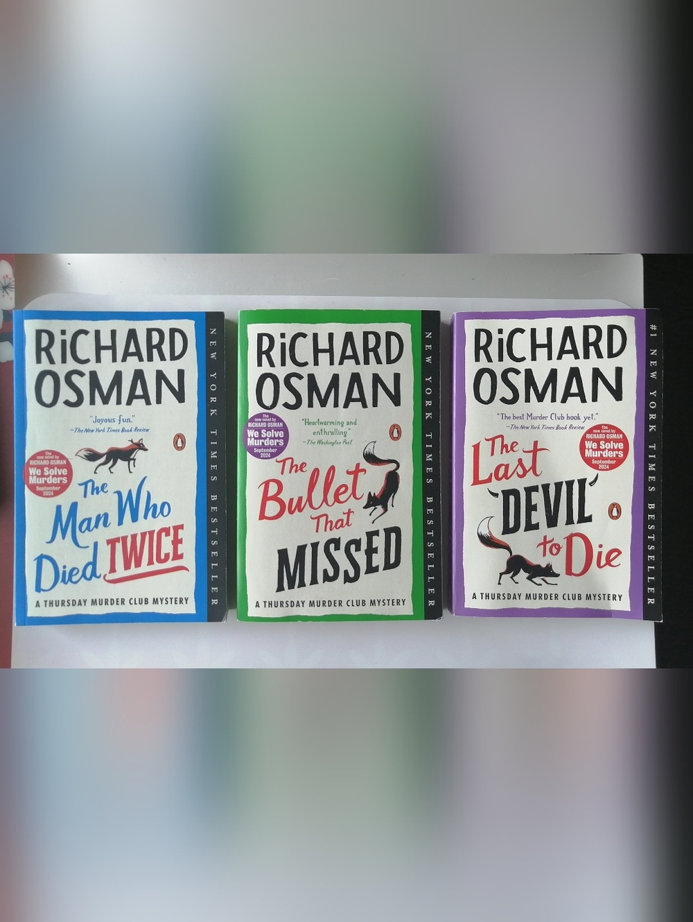 Richard Osman Thursday Murder Club Mystery Books Set (3)